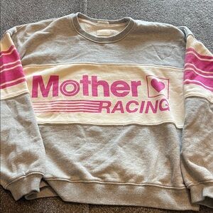 MOTHER Gray and Cream Sweatshirt